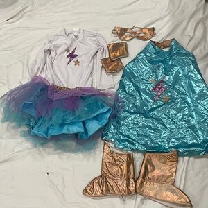 Pottery Barn Kids Superhero Costume - Blue and Gold